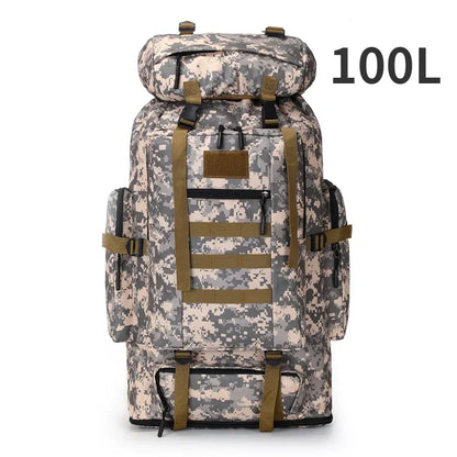 80L/100L Tactical Backpack – Built for Survival, Travel & Heavy-Duty Carry ACU(100L)