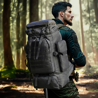 80L/100L Tactical Backpack – Built for Survival, Travel & Heavy-Duty Carry