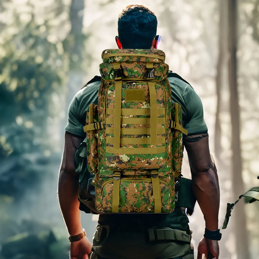80L/100L Tactical Backpack – Built for Survival, Travel & Heavy-Duty Carry