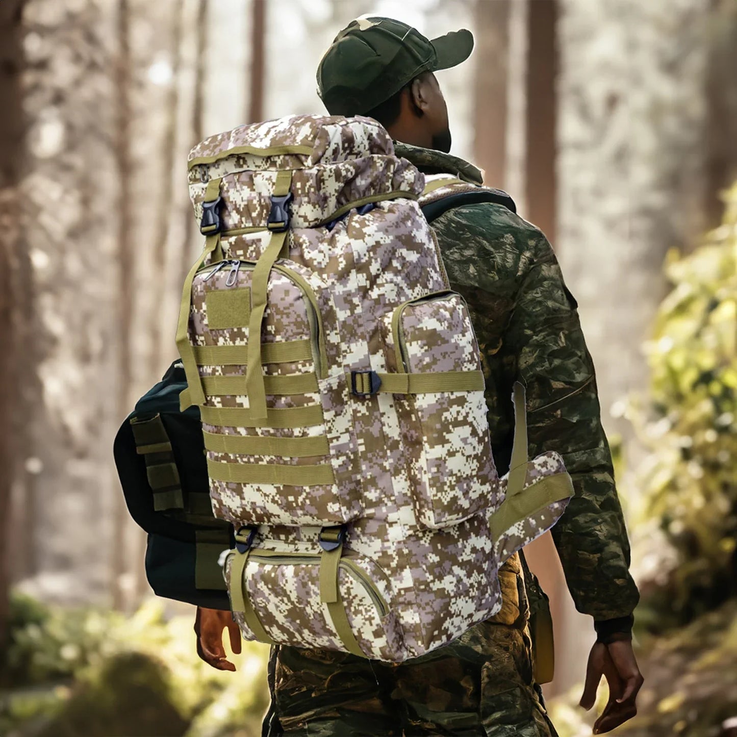 80L/100L Tactical Backpack – Built for Survival, Travel & Heavy-Duty Carry