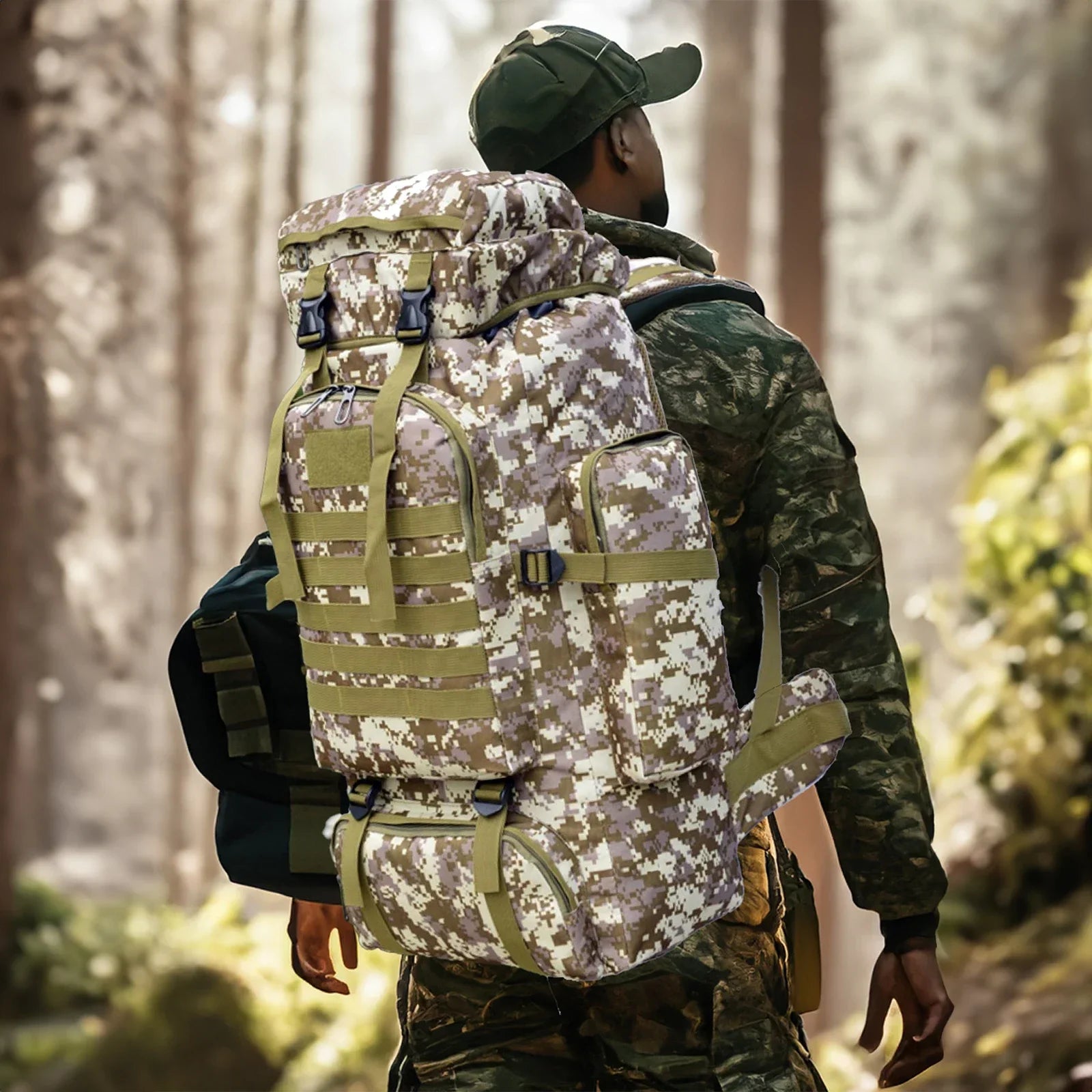 80L/100L Tactical Backpack – Built for Survival, Travel & Heavy-Duty Carry