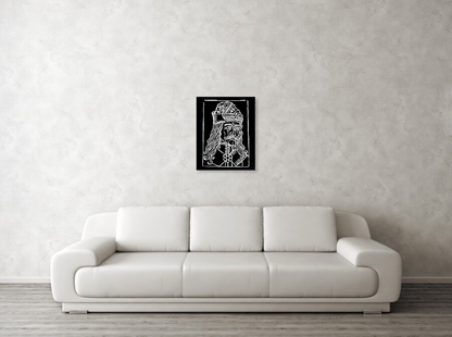 Vlad Tepes Dracula Woodcut Art Print – Gothic Wall Decor
