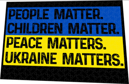 Ukraine Matters – Ukrainian Flag Jigsaw Puzzle