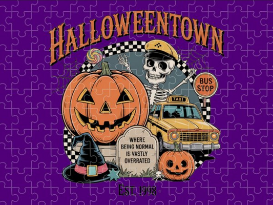 Halloween Town Taxi Stop - Puzzle