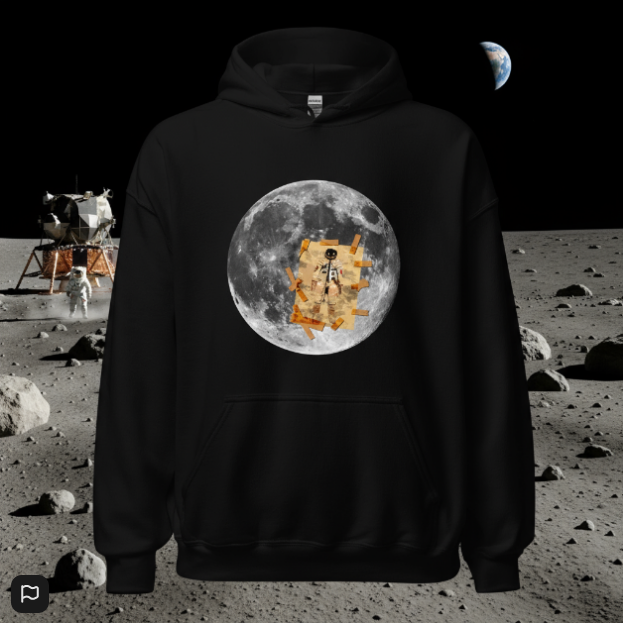 Man on the Moon Hoodie - Scar Design