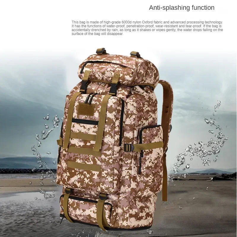 80L/100L Tactical Backpack – Built for Survival, Travel & Heavy-Duty Carry