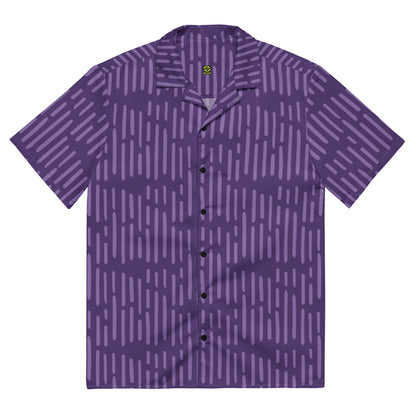 Trendy Purple pattern button Shirt