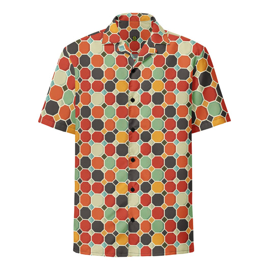 Groovy Pattern Button Shirt