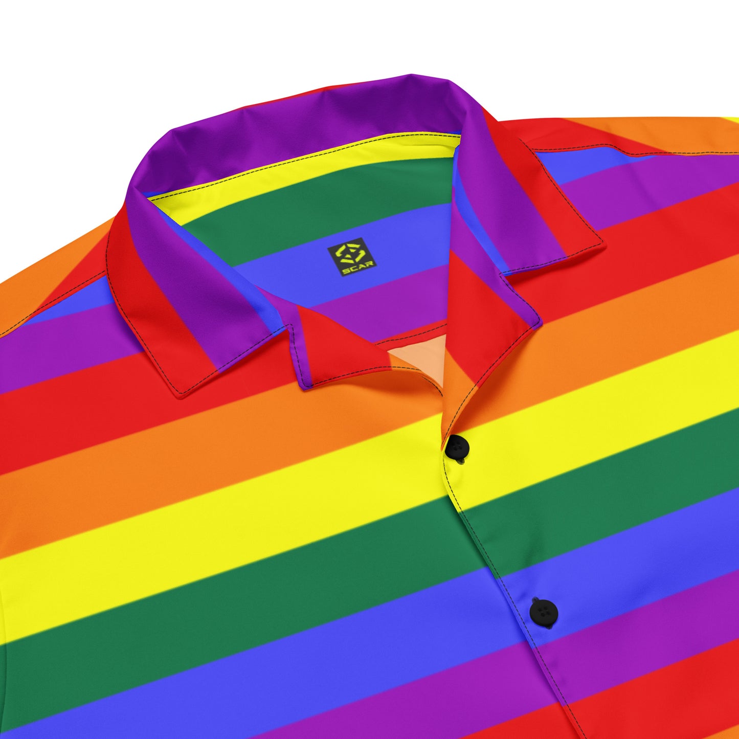 Gay Pride Rainbow Flag Unisex button Shirt