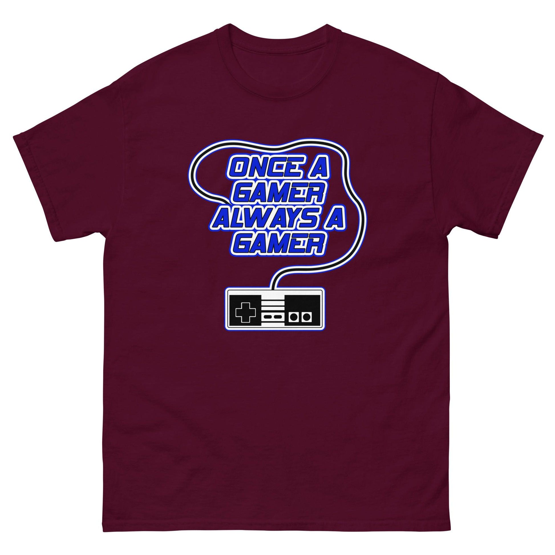 Scar Design T shirt Maroon / S Always a Gamer T-shirt