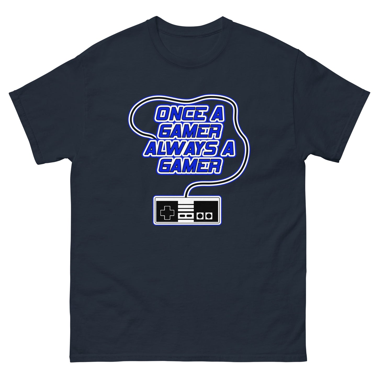 Scar Design T shirt Navy / S Always a Gamer T-shirt