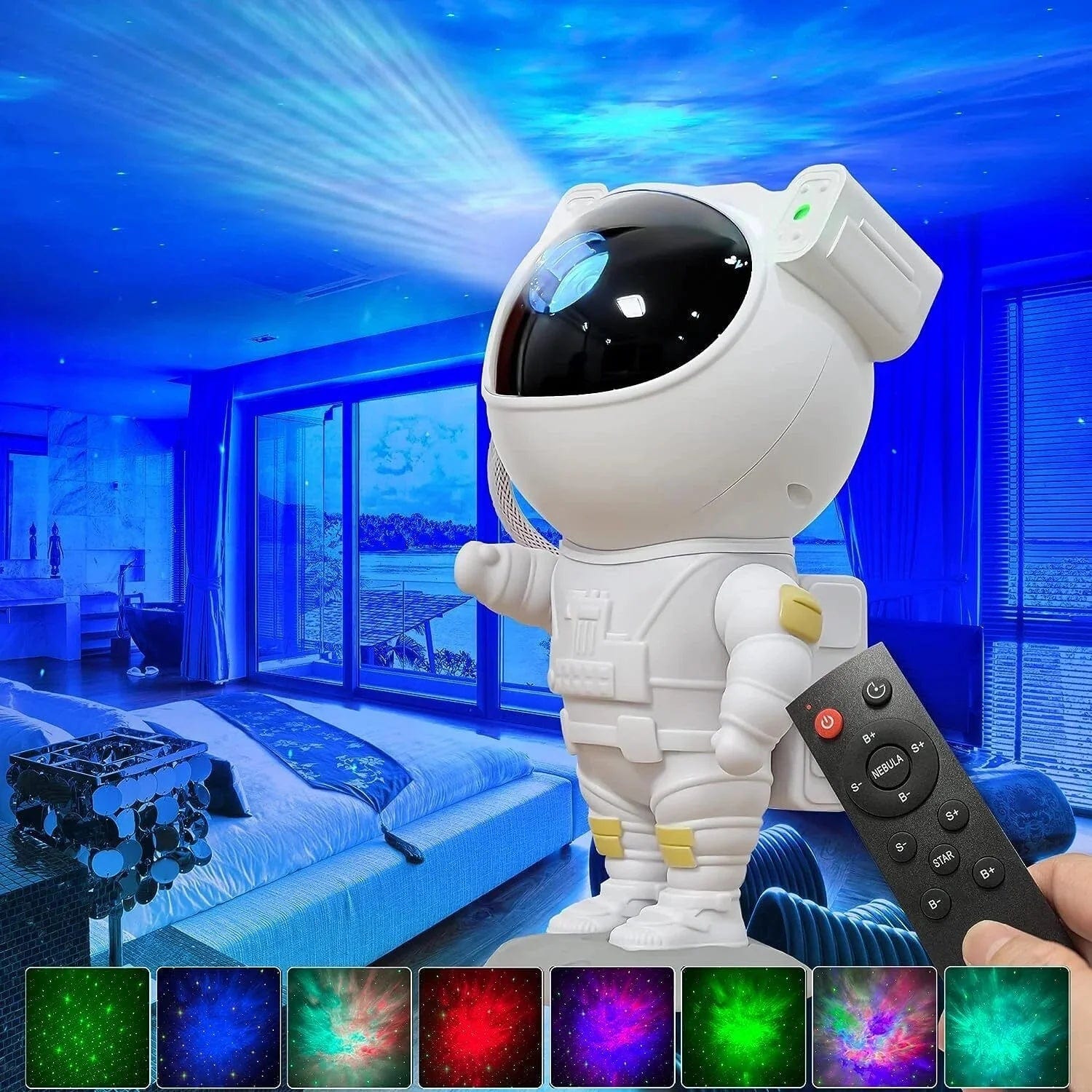 Astronaut Projector Galaxy Starry Sky Night Light Ocean Star LED Lamps