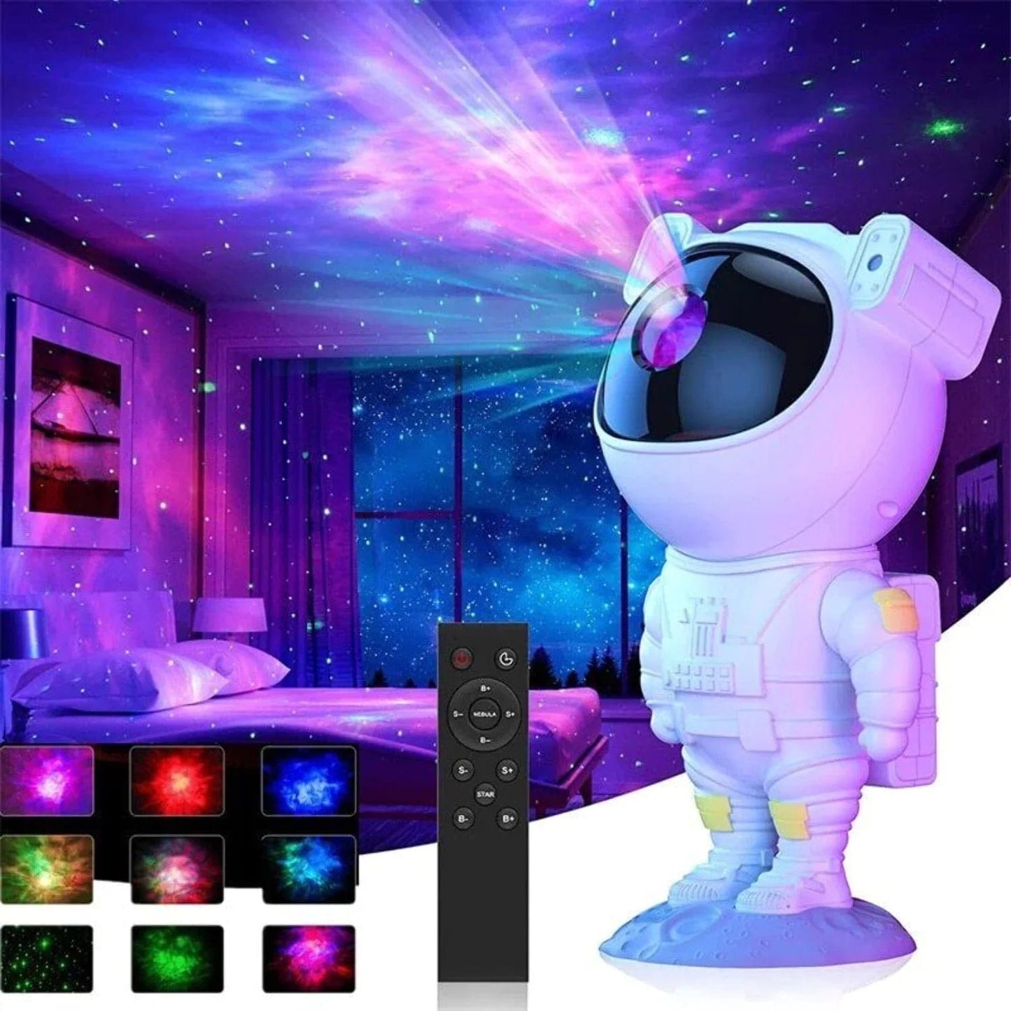 Astronaut Projector Galaxy Starry Sky Night Light Ocean Star LED Lamps