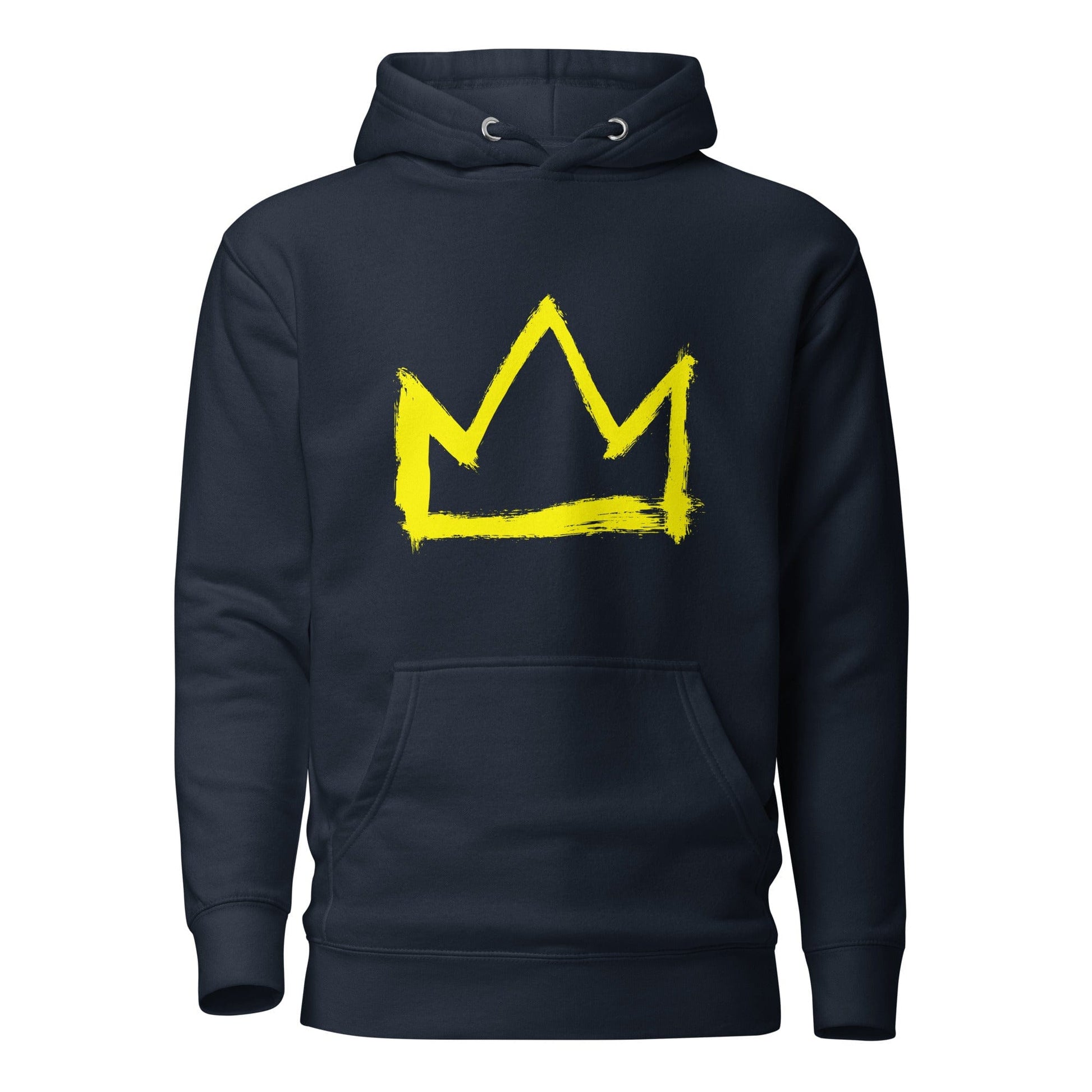Basquiat crown Hoodie Navy Blazer / S