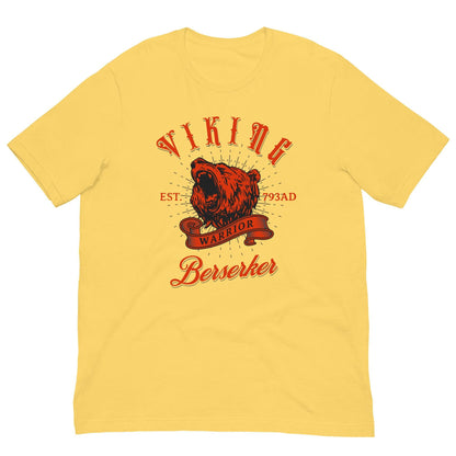 Berserker Warrior T-shirt Yellow / S