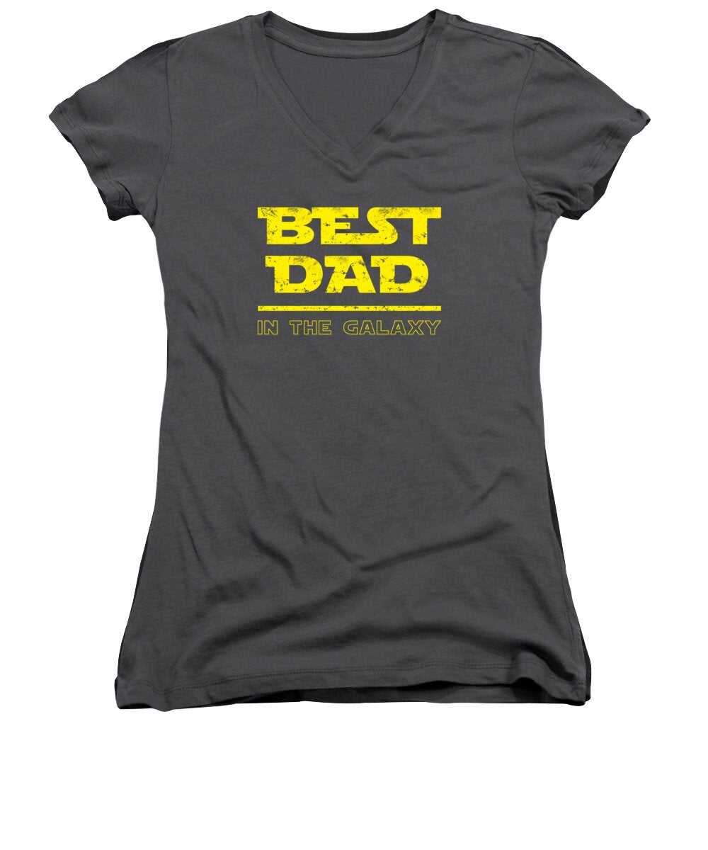 Best Dad in the Galaxy - Women's V-Neck