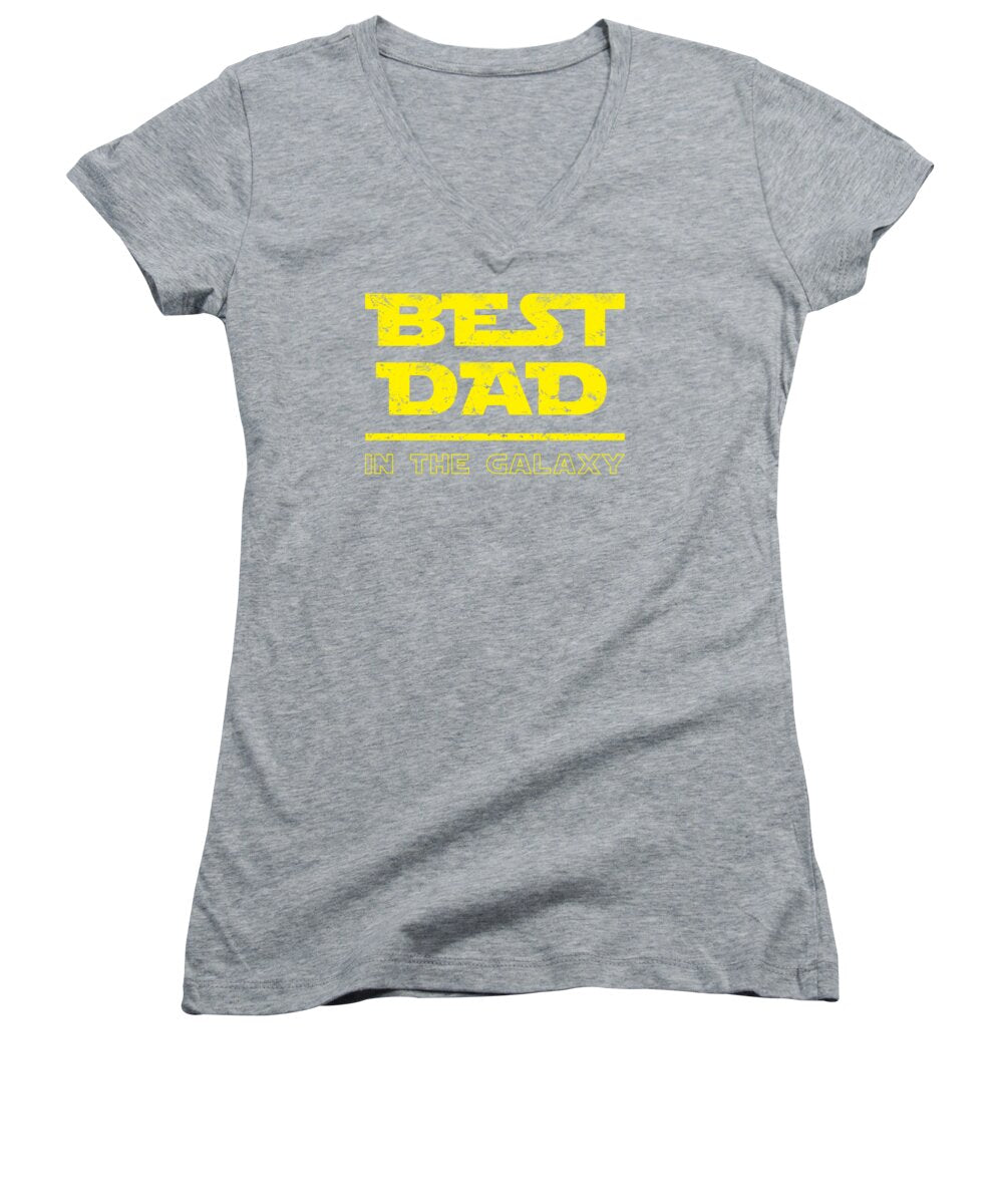 Best Dad in the Galaxy - Women's V-Neck