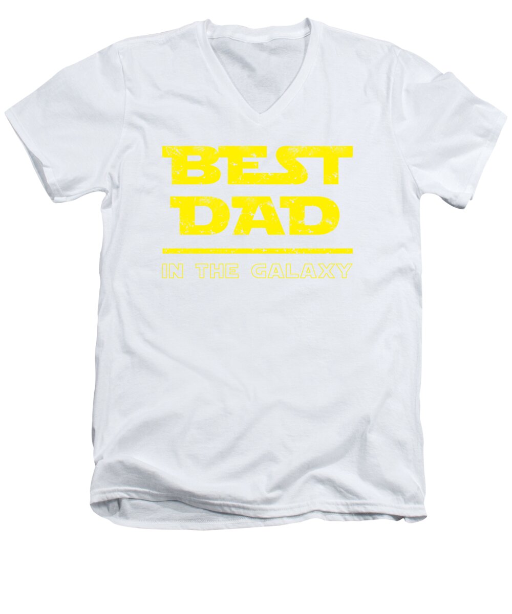 Best Dad in the Galaxy - Men's V-Neck T-Shirt