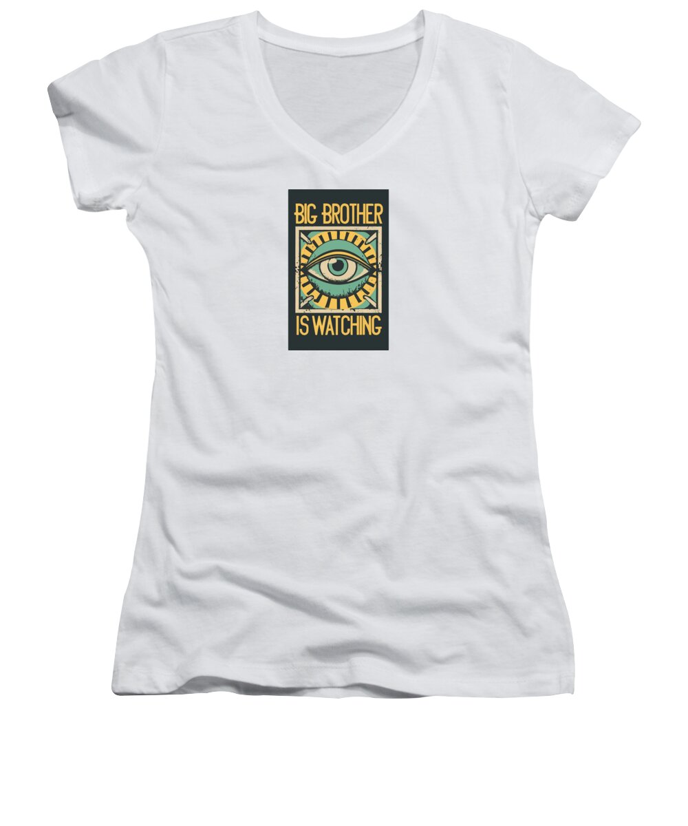 Big Brother is Watching - Women's V-Neck