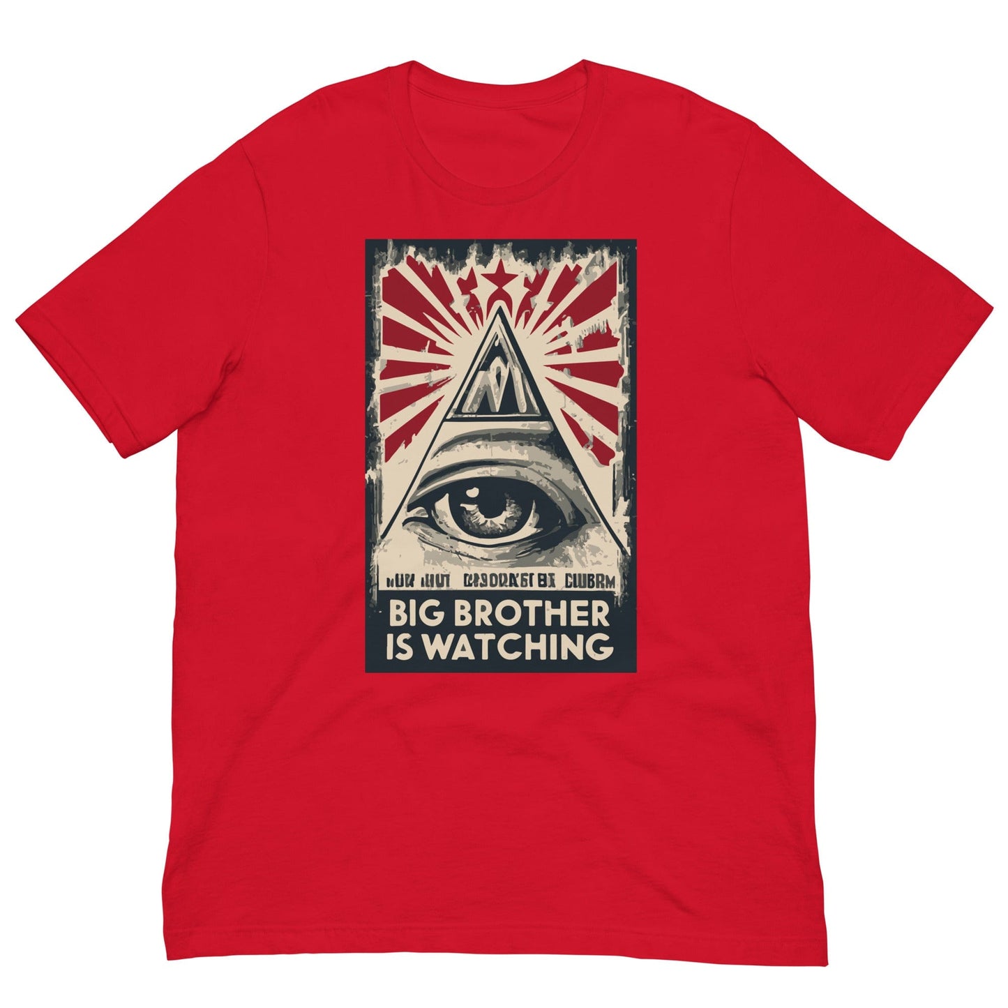 Big Brother is watching T-shirt Red / XS