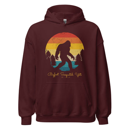 Bigfoot Hoodie Maroon / S