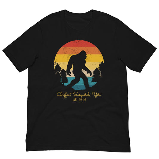 Bigfoot Sasquatch Yeti T-shirt Black / XS