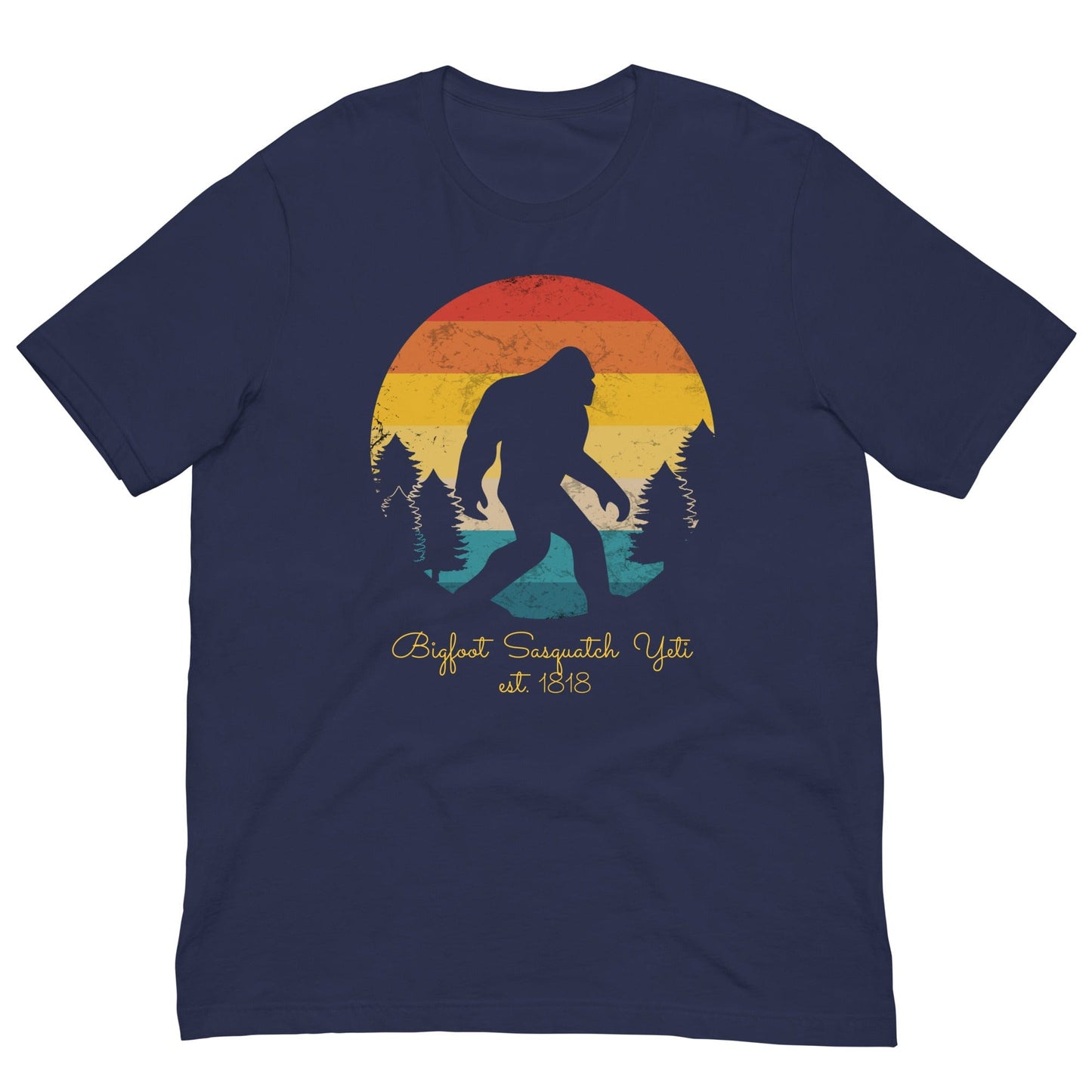 Bigfoot Sasquatch Yeti T-shirt Navy / XS
