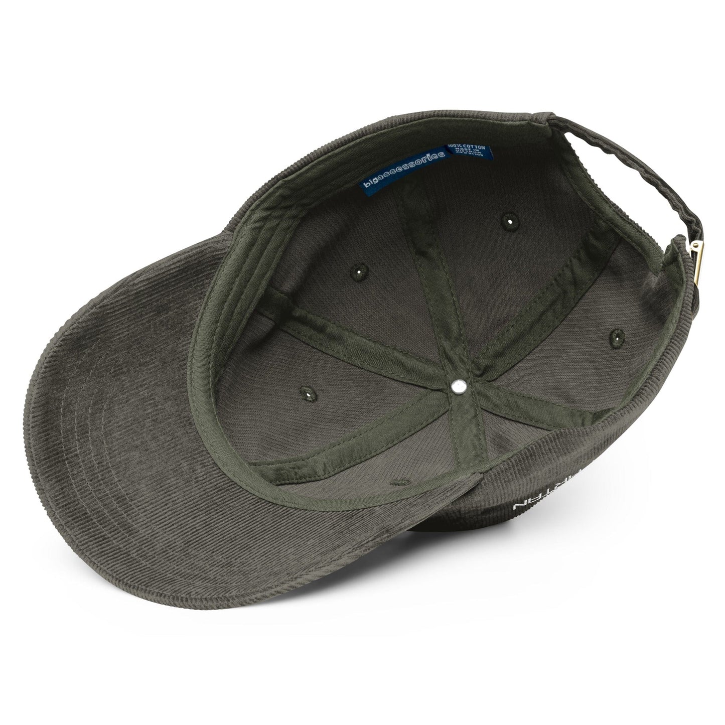 Black Metal Vintage corduroy cap