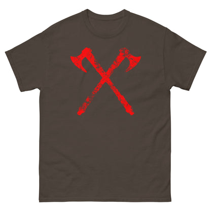 Bloody Viking Axes T-shirt Dark Chocolate / S