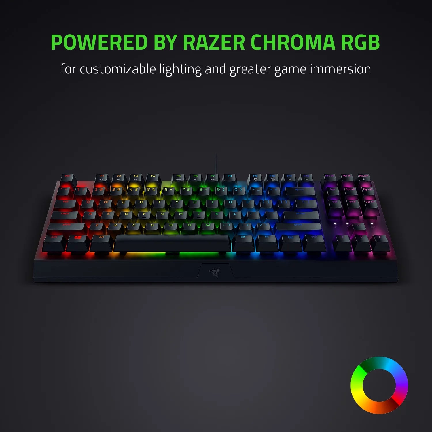 Blackwidow V3 Tenkeyless Compact Mechanical Gaming Keyboard - Green Switch