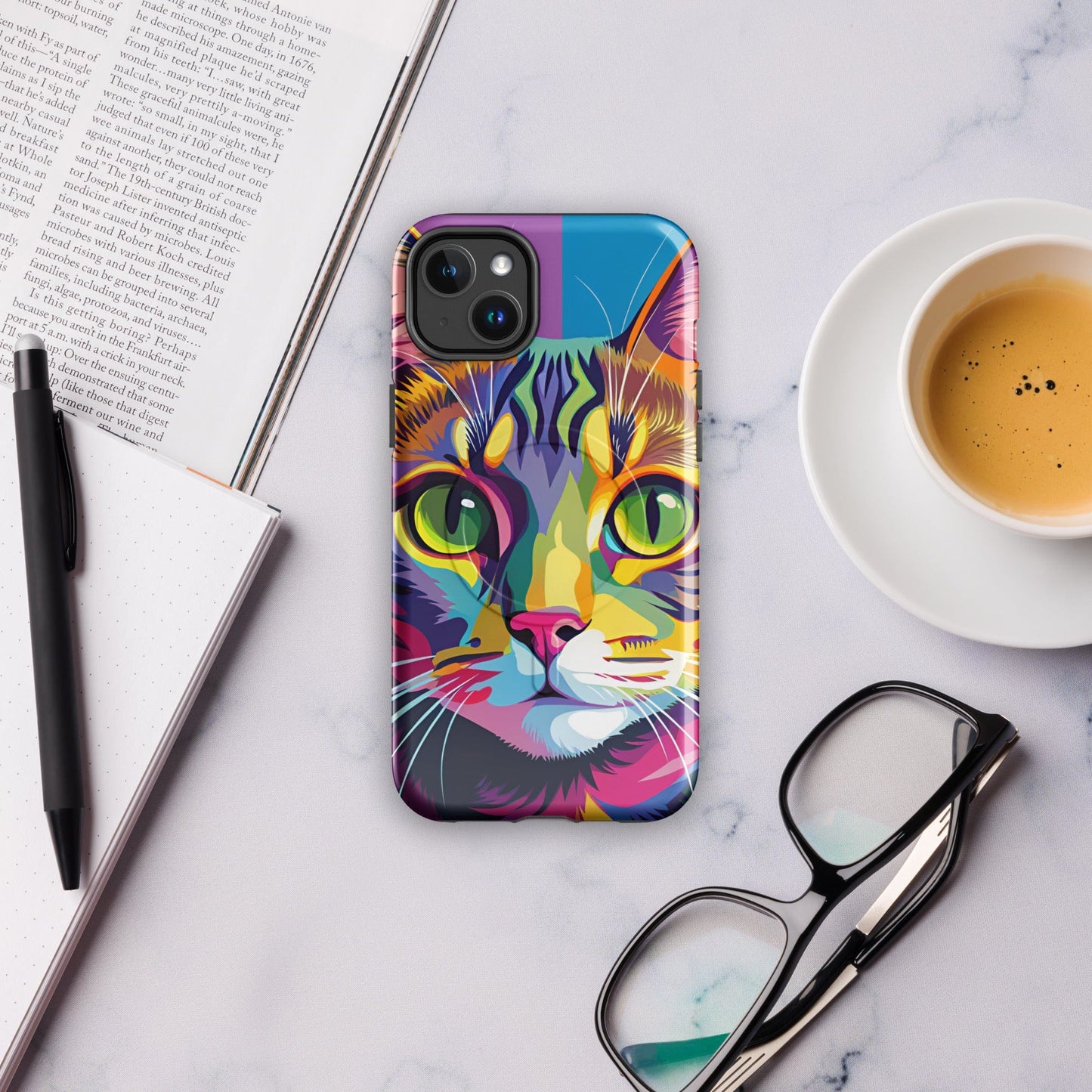 Cat Art MagSafe® tough case for iPhone® iPhone 14 Plus