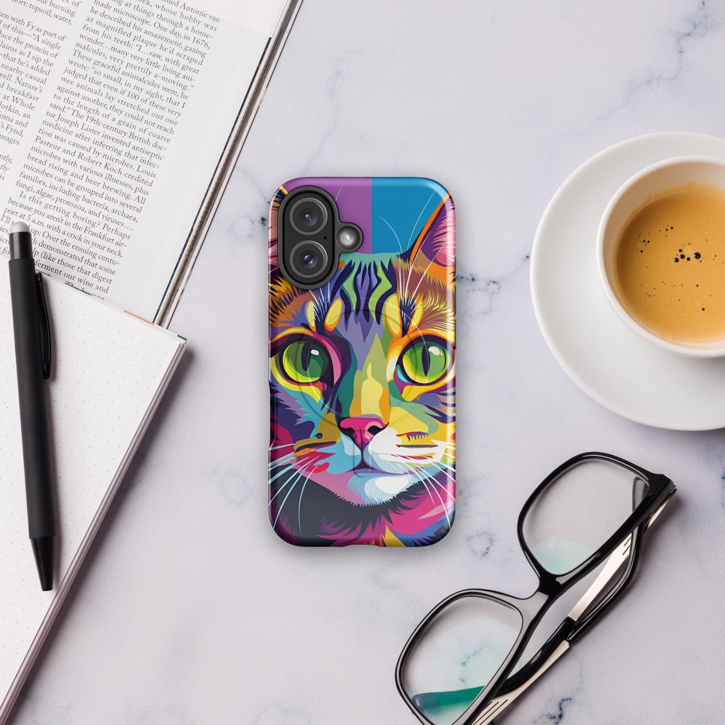 Cat Art MagSafe® tough case for iPhone® iPhone 16