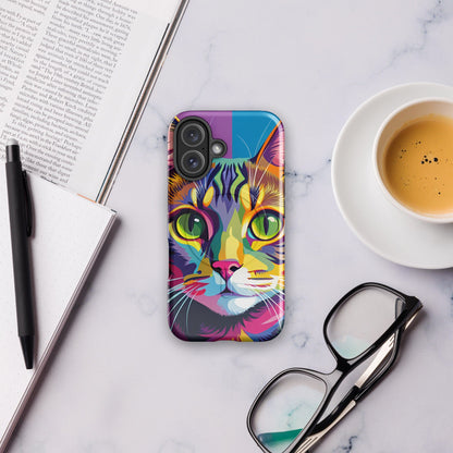 Cat Art MagSafe® tough case for iPhone® iPhone 16