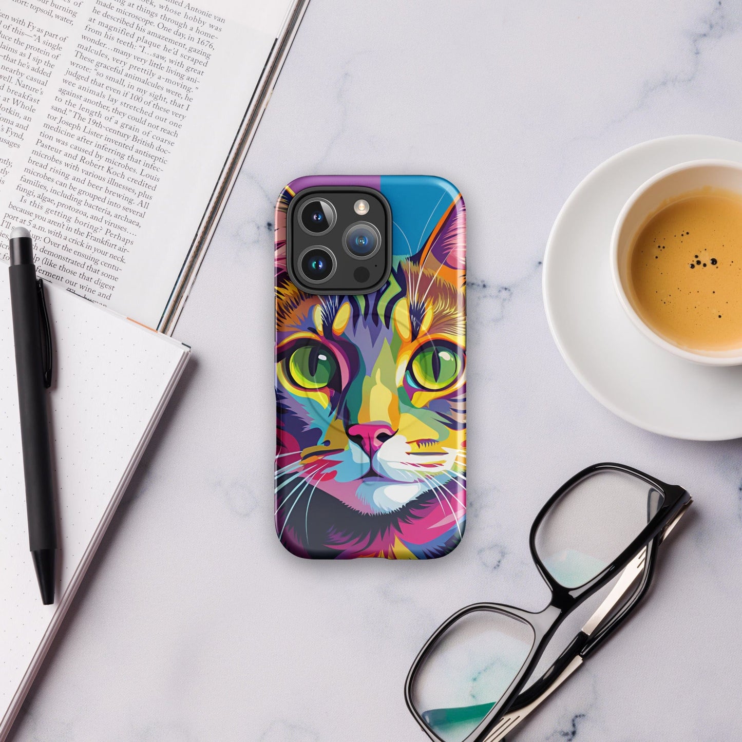 Cat Art MagSafe® tough case for iPhone® iPhone 16 Pro