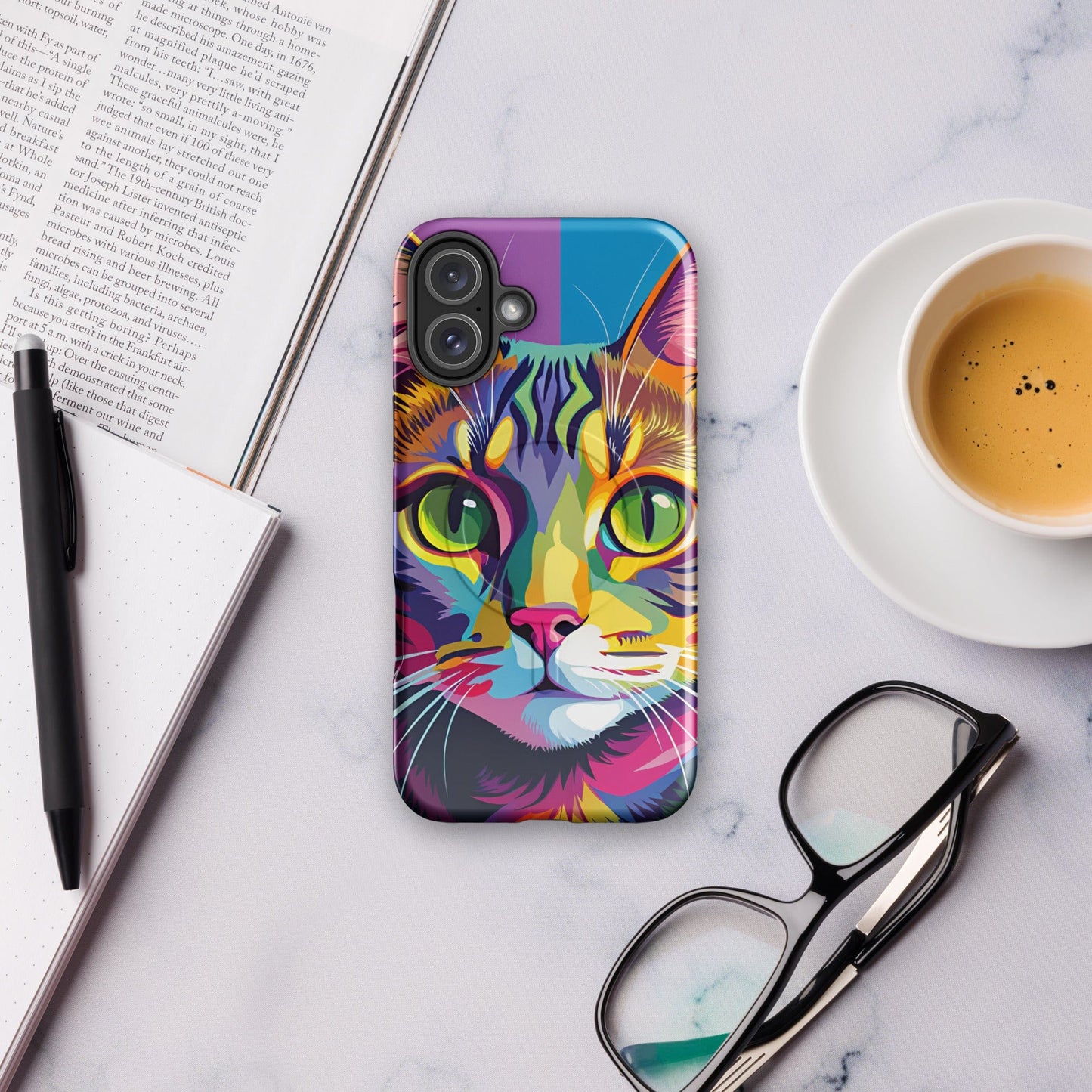 Cat Art MagSafe® tough case for iPhone® iPhone 16 Plus