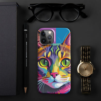 Cat Painting Snap Case for iPhone® – Stylish & Protective Cat Lover's Gift iPhone 12 Pro Max