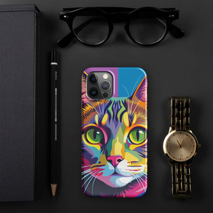 Cat Painting Snap Case for iPhone® – Stylish & Protective Cat Lover's Gift iPhone 12 Pro