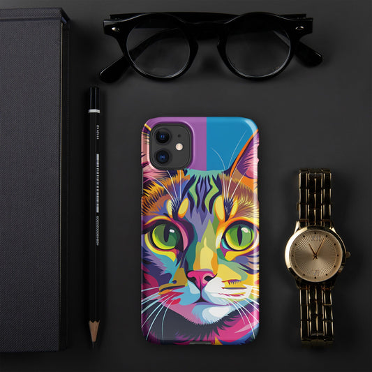 Cat Painting Snap Case for iPhone® – Stylish & Protective Cat Lover's Gift iPhone 11