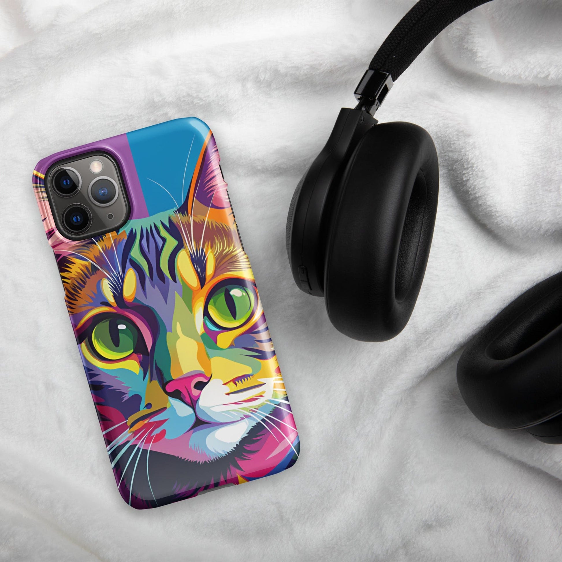 Cat Painting Snap Case for iPhone® – Stylish & Protective Cat Lover's Gift