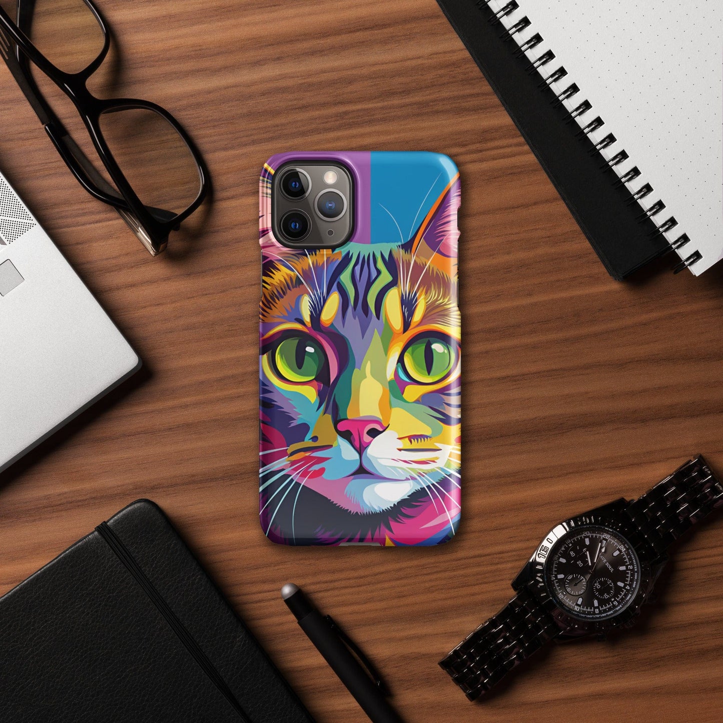 Cat Painting Snap Case for iPhone® – Stylish & Protective Cat Lover's Gift