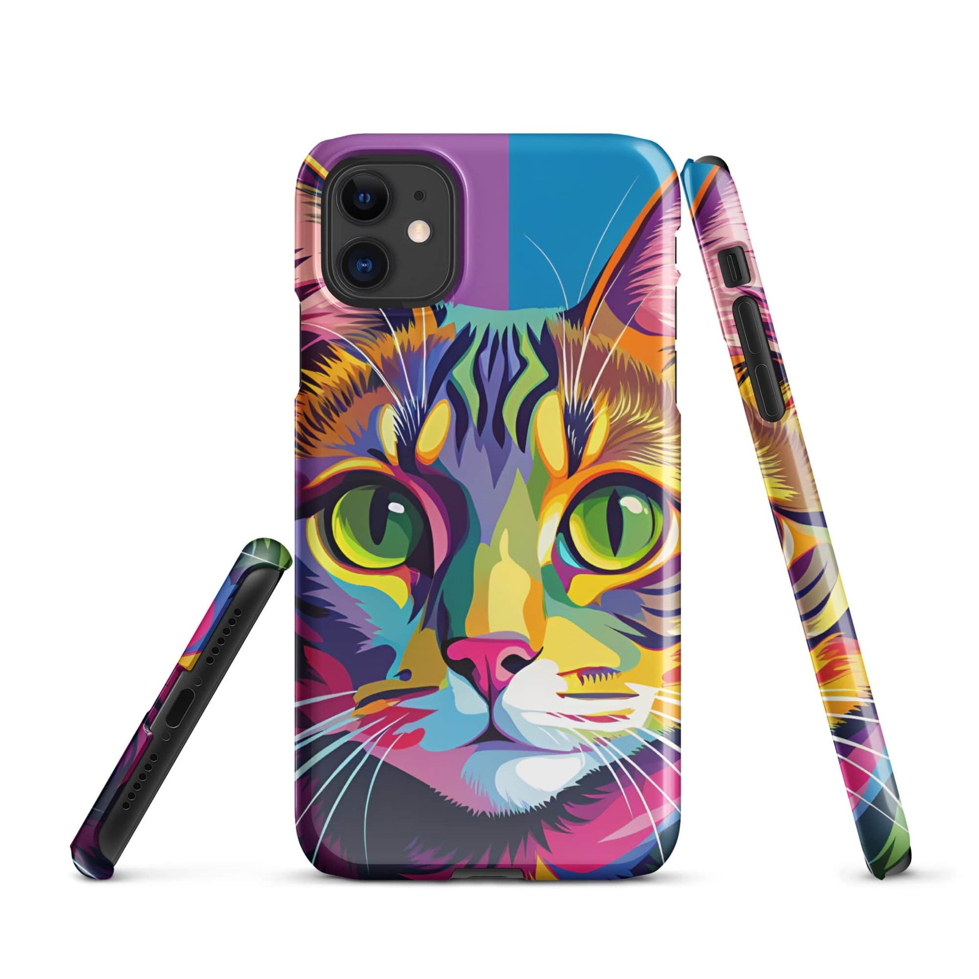 Cat Painting Snap Case for iPhone® – Stylish & Protective Cat Lover's Gift