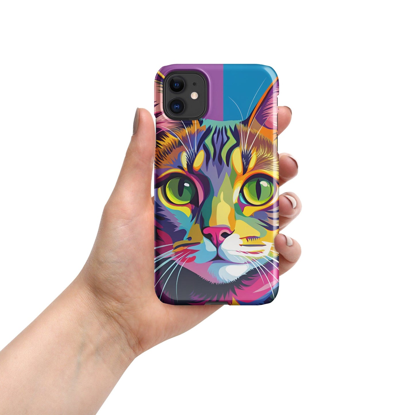 Cat Painting Snap Case for iPhone® – Stylish & Protective Cat Lover's Gift