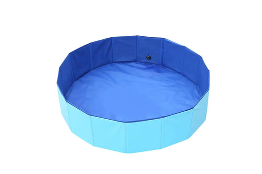 Cat Sand Pool Cleaning Supplies Baseny Pvc Pet Bath Basin Large/Small Dog Mobile Folding Pool Swimming Pool Tafu-Blue-80X20