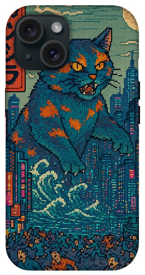 Catzilla a Purr-fectly Hilarious Monster - Phone Case