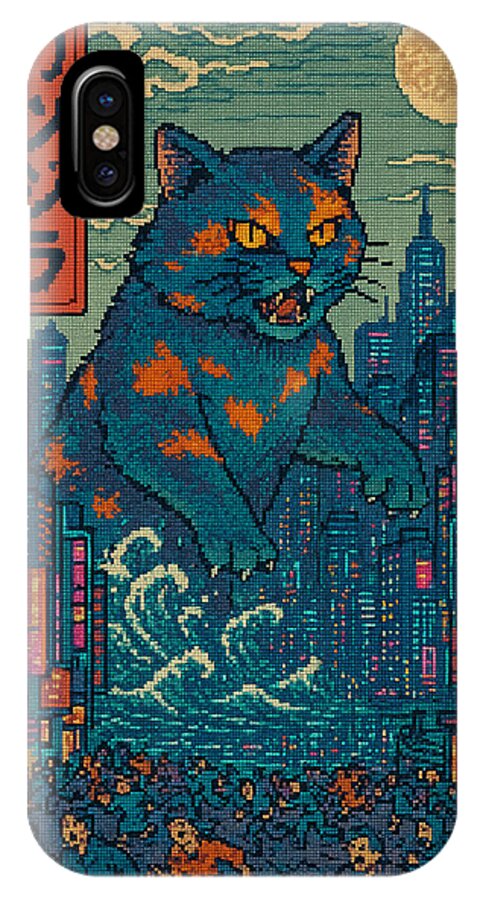 Catzilla a Purr-fectly Hilarious Monster - Phone Case