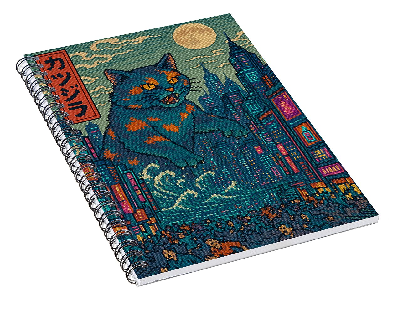 Catzilla a Purr-fectly Hilarious Monster - Spiral Notebook