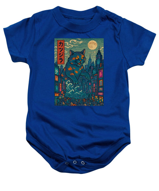 Catzilla a Purr-fectly Hilarious Monster - Baby Onesie