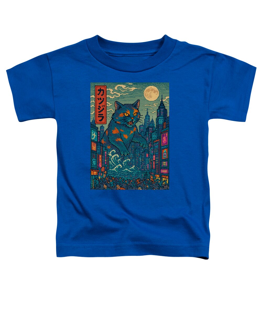 Catzilla a Purr-fectly Hilarious Monster - Toddler T-Shirt