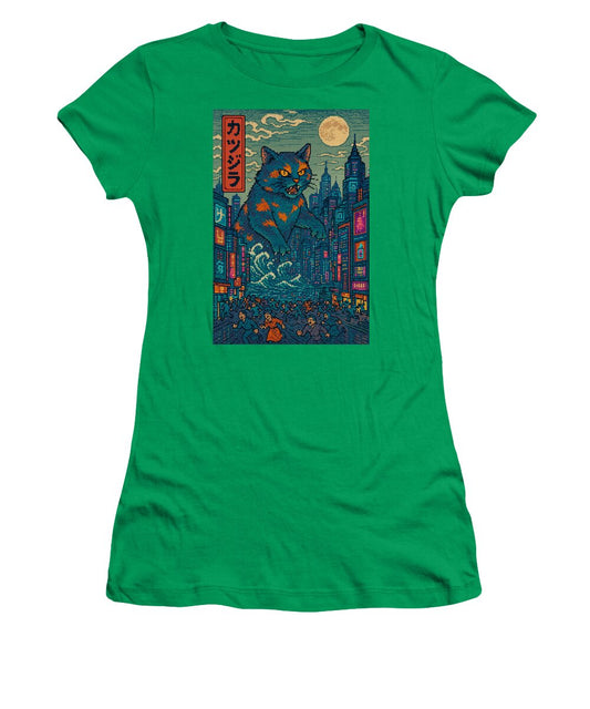 Catzilla a Purr-fectly Hilarious Monster - Women's T-Shirt