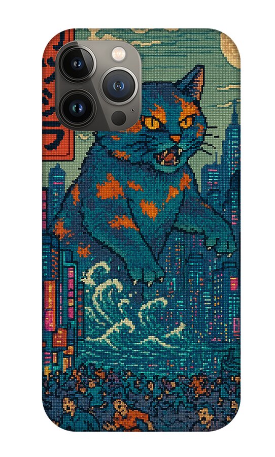 Catzilla a Purr-fectly Hilarious Monster - Phone Case
